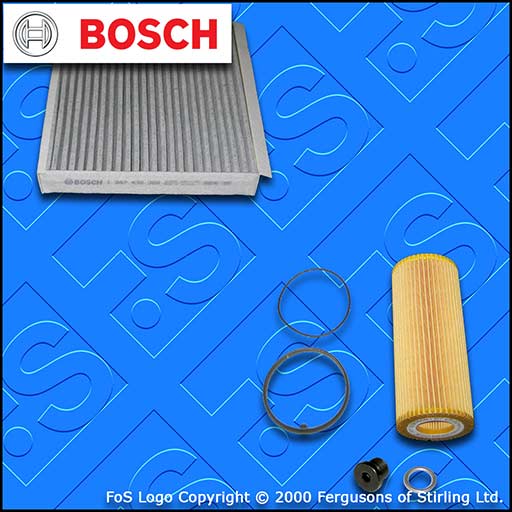 SERVICE KIT for AUDI A5 S5 3.0 BOSCH OIL CABIN FILTERS SUMP PLUG (2009-2017)
