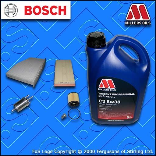 SERVICE KIT for AUDI A3 (8P) 1.6 FSI OIL AIR FUEL CABIN FILTER +OIL (2003-2007)