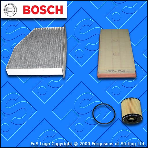SERVICE KIT for AUDI A3 (8P) 1.6 FSI OIL AIR CABIN FILTERS (2003-2007)