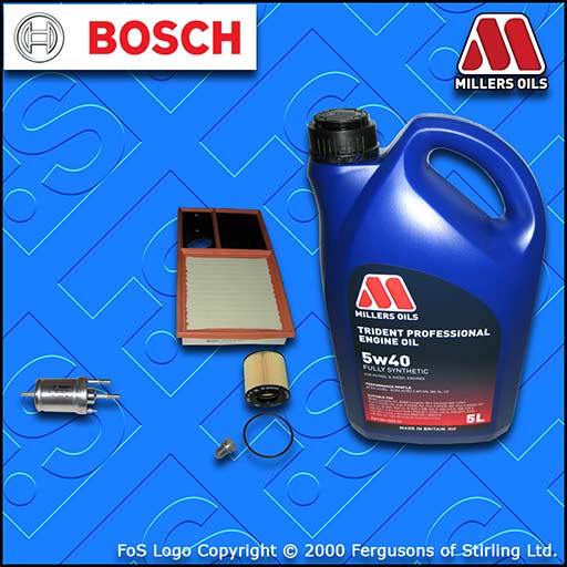 SERVICE KIT for SKODA FABIA (5J) 1.6 16V BTS OIL AIR FUEL FILTER+OIL (2007-2010)