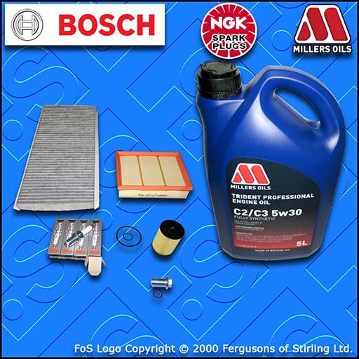 SERVICE KIT for MERCEDES A-CLASS W169 A200 TURBO OIL AIR CABIN FILTER PLUGS +OIL