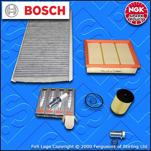 SERVICE KIT for MERCEDES W169 A200 TURBO OIL AIR CABIN FILTERS PLUGS (2005-2012)