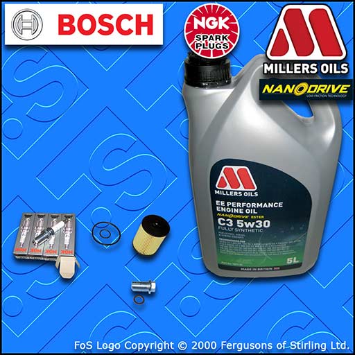 SERVICE KIT for MERCEDES A-CLASS W169 A200 TURBO OIL FILTER PLUGS with EE OIL