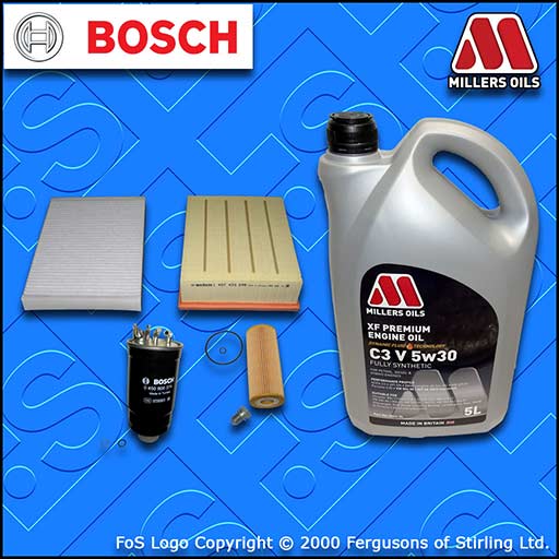 SERVICE KIT AUDI A4 (B7) 2.0 TDI 8V BPW BRC OIL AIR FUEL CABIN FILTER +OIL 04-09