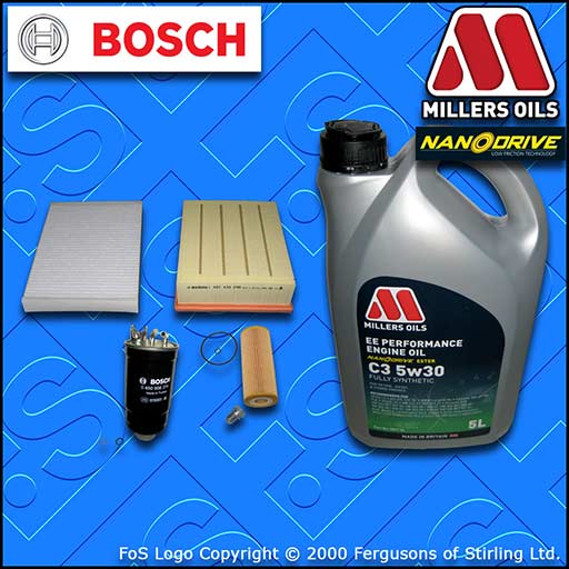 SERVICE KIT AUDI A4 (B7) 2.0 TDI 8V BPW BRC OIL AIR FUEL CABIN FILTER +OIL 04-09