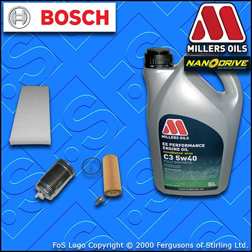 SERVICE KIT VW PASSAT (3B) 1.9 TDI AJM ATJ OIL FUEL CABIN FILTER+OIL (1999-2000)