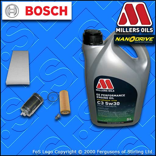 SERVICE KIT VW PASSAT (3B) 1.9 TDI AJM ATJ OIL FUEL CABIN FILTER+OIL (1999-2000)