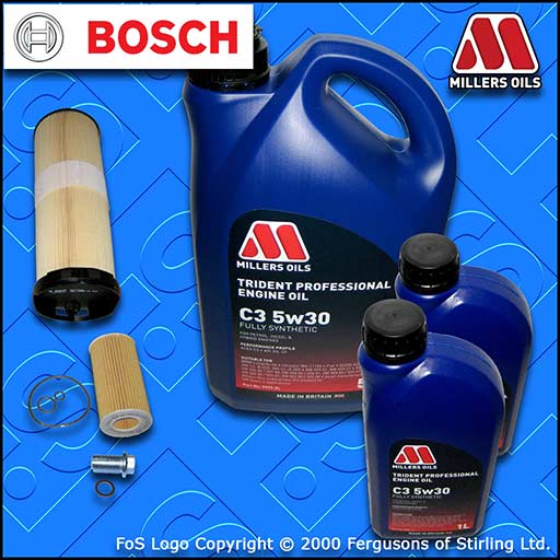 SERVICE KIT for MERCEDES C200 C220 CDI 204 OM646 OIL AIR FILTER +OIL (2007-2009)