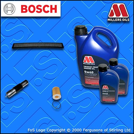 SERVICE KIT for BMW 3 SERIES E46 320I M52 OIL FUEL CABIN FILTER +OIL (1998-2000)