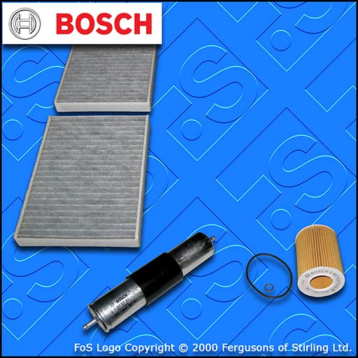 SERVICE KIT for BMW 5 SERIES (E39) 528I BOSCH OIL FUEL CABIN FILTERS (1995-2000)