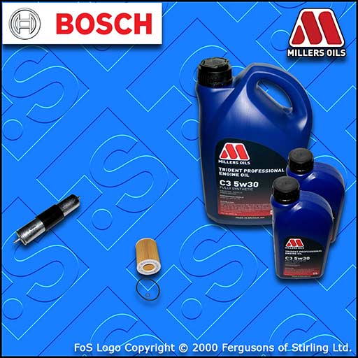 SERVICE KIT for BMW Z3 2.0 OIL FUEL FILTERS +5w30 LL OIL (1999-2000)