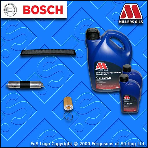 SERVICE KIT for BMW 3 SERIES E46 320I M54 OIL FUEL CABIN FILTER +OIL (2000-2007)