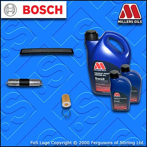 SERVICE KIT for BMW 3 SERIES E46 320I M54 OIL FUEL CABIN FILTER +OIL (2000-2007)