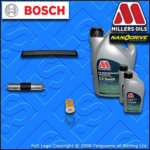 SERVICE KIT for BMW 3 SERIES E46 320I M54 OIL FUEL CABIN FILTER +OIL (2000-2007)