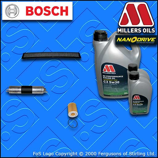 SERVICE KIT for BMW 3 SERIES E46 320I M54 OIL FUEL CABIN FILTER +OIL (2000-2007)