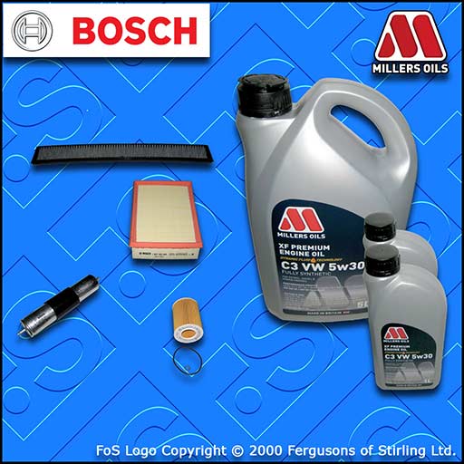 SERVICE KIT BMW 3 SERIES E46 320I M52 OIL AIR FUEL CABIN FILTER +OIL (1998-2000)