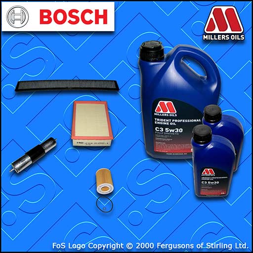 SERVICE KIT for BMW 3 SERIES E46 328I OIL AIR FUEL CABIN FILTER +OIL (1998-2000)