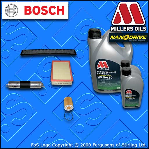 SERVICE KIT BMW 3 SERIES E46 320I M54 OIL AIR FUEL CABIN FILTER +OIL (2000-2007)