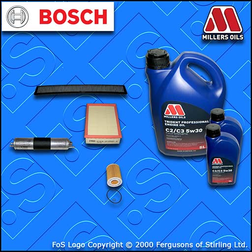 SERVICE KIT for BMW 3 SERIES E46 325I OIL AIR FUEL CABIN FILTER +OIL (2000-2007)