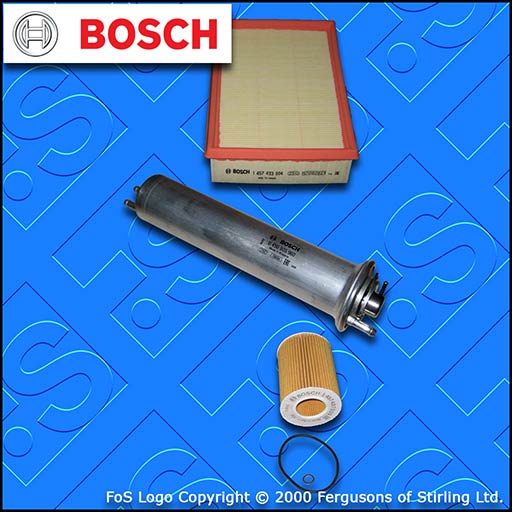 SERVICE KIT for BMW 5 SERIES (E39) 530i BOSCH OIL AIR FUEL FILTERS (2000-2003)