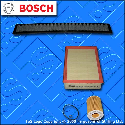 SERVICE KIT for BMW 3 SERIES (E46) 325I BOSCH OIL AIR CABIN FILTERS (2000-2007)