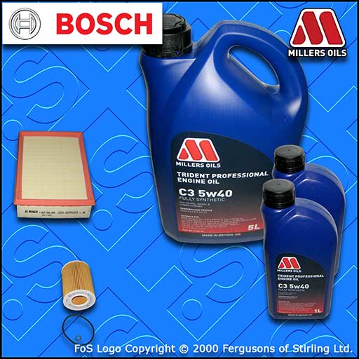 SERVICE KIT for BMW Z4 (E85) 2.2 BOSCH OIL AIR FILTERS +5w40 FS OIL (2003-2005)