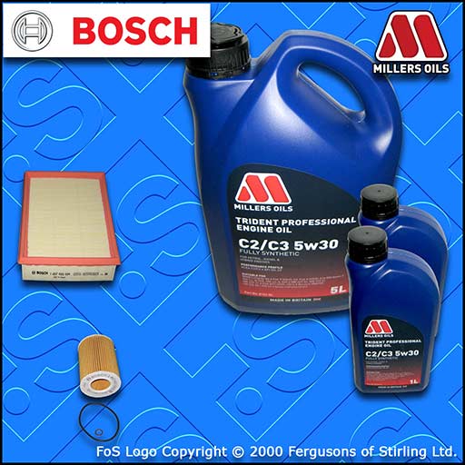 SERVICE KIT for BMW 3 SERIES E46 325I OIL AIR FILTER +5w30 C2/C3 OIL (2000-2007)