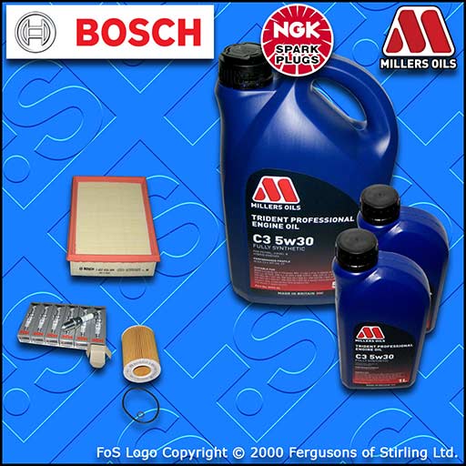SERVICE KIT for BMW X3 (E83) 2.5I M54 OIL AIR FILTERS PLUGS +7L OIL (2004-2006)