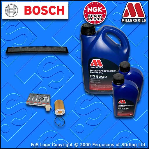 SERVICE KIT for BMW 3 SERIES E46 328I OIL CABIN FILTER PLUGS +OIL 1998-2000