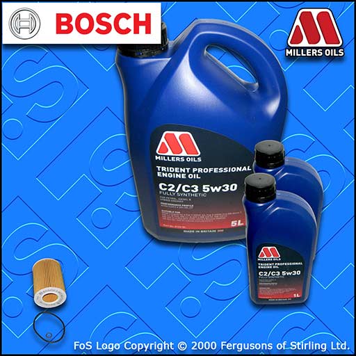 SERVICE KIT for BMW X3 (E83) 3.0I M54 OIL FILTER +7L 5w30 C2/C3 OIL (2004-2006)