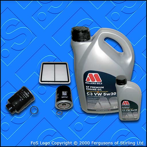 SERVICE KIT for SUBARU FORESTER 2.0 D OIL AIR FUEL FILTERS +5w30 OIL (2008-2013)
