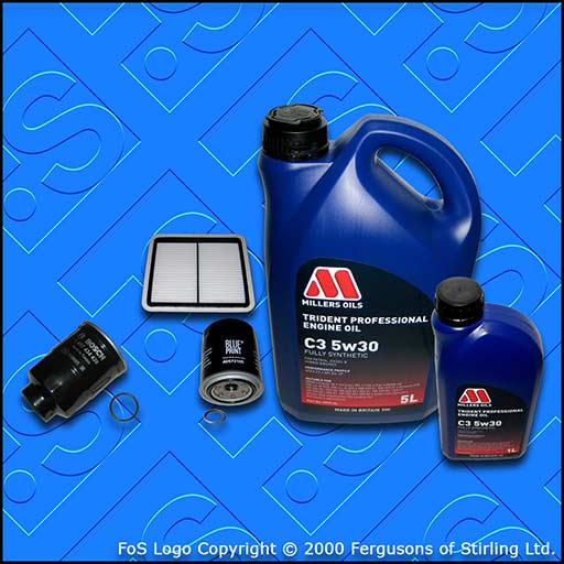 SERVICE KIT for SUBARU FORESTER 2.0 D OIL AIR FUEL FILTERS +5w30 OIL (2008-2013)