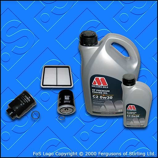 SERVICE KIT for SUBARU FORESTER 2.0 D OIL AIR FUEL FILTERS +0w30 OIL (2008-2013)