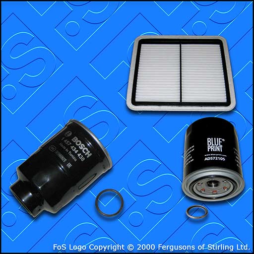 SERVICE KIT for SUBARU FORESTER 2.0 D BOSCH OIL AIR FUEL FILTERS (2008-2013)