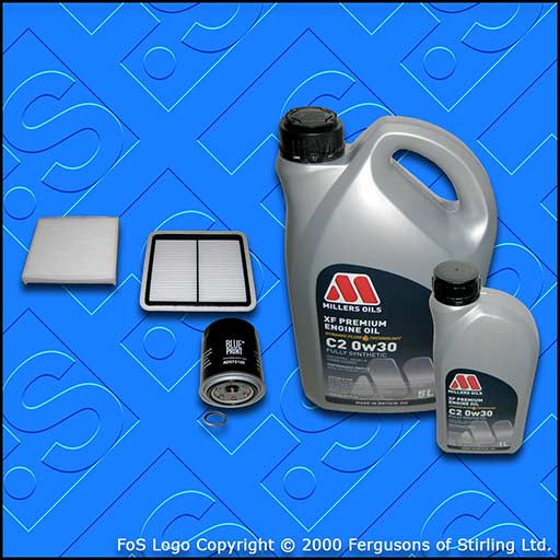 SERVICE KIT for SUBARU OUTBACK 2.0 D OIL AIR CABIN FILTER +0w30 C2 OIL 2009-2015