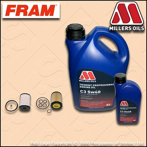 SERVICE KIT for VAUXHALL ZAFIRA MK2 1.7 CDTI FRAM OIL FUEL FILTER +OIL 2008-2011