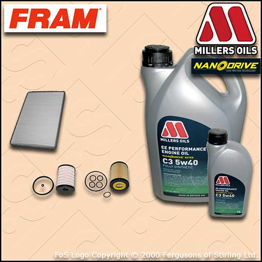 SERVICE KIT VAUXHALL ASTRA H 1.7 CDTI DTJ DTR OIL FUEL CABIN FILTER +OIL (07-10)