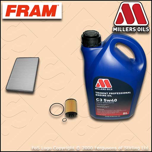 SERVICE KIT VAUXHALL ASTRA H MK5 1.4 (->19MA9234) OIL CABIN FILTER+OIL 2004-2010