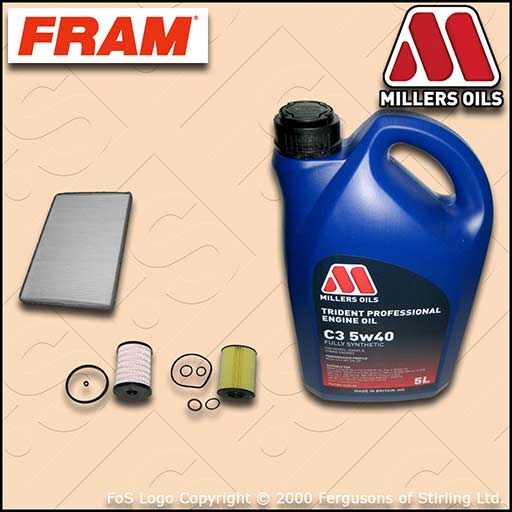 SERVICE KIT VAUXHALL ASTRA H 1.7 CDTI DTL DTH OIL FUEL CABIN FILTER +OIL (04-10)