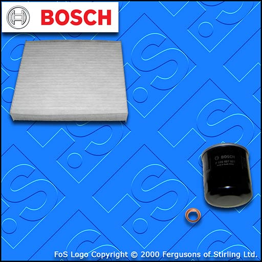 SERVICE KIT for NISSAN X-TRAIL 2.0 BOSCH OIL CABIN FILTERS (2001-2007)