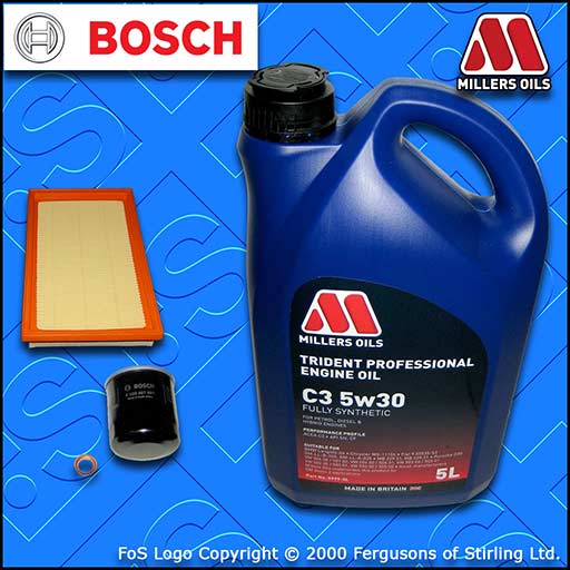 SERVICE KIT NISSAN 350Z 3.5 V6 24V VQ35DE BOSCH OIL AIR FILTERS +OIL (2002-2008)