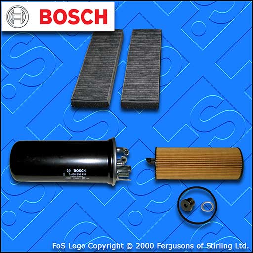 SERVICE KIT for AUDI A6 (C6) 2.7 TDI BOSCH OIL FUEL CABIN FILTERS (2004-2008)
