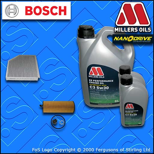 SERVICE KIT for AUDI A5 2.7 TDI OIL CABIN FILTER +EE PERFORMANCE OIL (2007-2008)