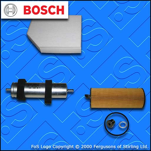 SERVICE KIT for AUDI A5 2.7 TDI BOSCH OIL FUEL CABIN FILTERS (2007-2008)