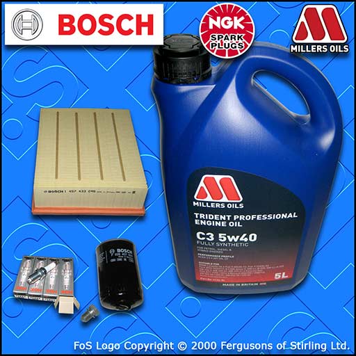 SERVICE KIT AUDI A4 (B6/B7) 1.8 TURBO 20V OIL AIR FILTERS PLUGS +OIL (2000-2008)