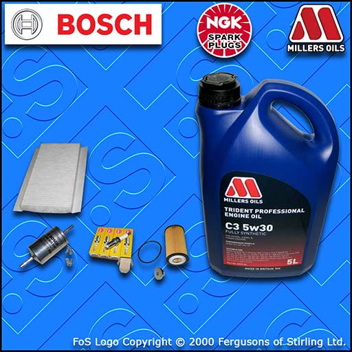 SERVICE KIT for VAUXHALL VECTRA C 1.8 16V Z18XER OIL FUEL CABIN FILTER PLUG +OIL