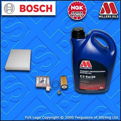 SERVICE KIT for VAUXHALL ASTRA J MK6 1.6 TURBO A16LET OIL CABIN FILTER PLUGS+OIL