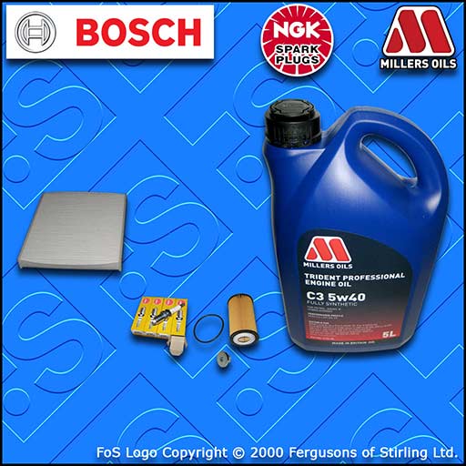 SERVICE KIT VAUXHALL ZAFIRA B MK2 1.6 16V Z16XER OIL CABIN FILTER PLUGS +5L OIL