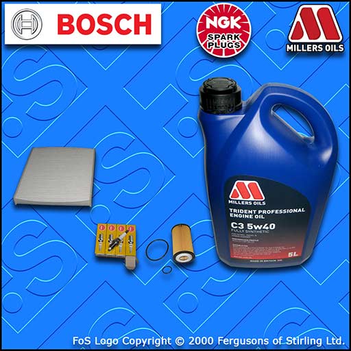 SERVICE KIT OPEL VAUXHALL ZAFIRA B MK2 1.6 A16XER OIL CABIN FILTER PLUG +5L OIL