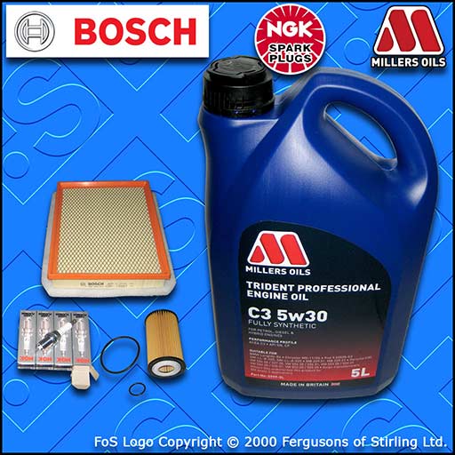 SERVICE KIT OPEL VAUXHALL ASTRA H MK5 1.6 TURBO Z16LET OIL AIR FILTER PLUGS +OIL